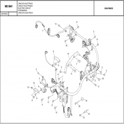 MANITOU MHT-X 790曼尼通矿用叉车 约翰迪尔4045HMC85发动机 ELECTRIC CIRCUIT