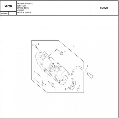 MANITOU MHT-X 790曼尼通矿用叉车 约翰迪尔4045HMC85发动机-启动机